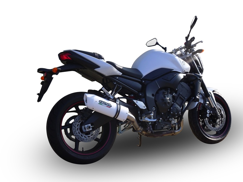 Escape compatible con Yamaha Fz.1 - Fazer 1000 2006-2014, Albus Ceramic, Escape legal, homologado, silenciador con db killer desmontable y tubo de conexión específico 
