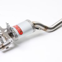 Escape compatible con Yamaha Fz6 600-Fazer S1-S2 2004-2013, Titanium Ghost, Escape legal, homologado, silenciador con db killer desmontable y tubo de conexión específico 