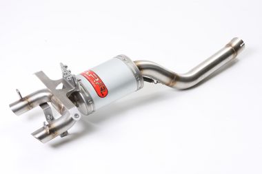 Escape compatible con Yamaha Fz6 600-Fazer S1-S2 2004-2013, Alluminio Ghost, Escape legal, homologado, silenciador con db killer desmontable y tubo de conexión específico 