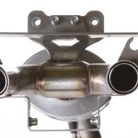 Escape compatible con Yamaha Fz6 600-Fazer S1-S2 2004-2013, Titanium Ghost, Escape legal, homologado, silenciador con db killer desmontable y tubo de conexión específico 