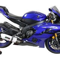 Escape compatible con Yamaha Yzf R6 2017-2025, Albus Evo4, Escape legal, homologado, silenciador con db killer desmontable y tubo de conexión específico 