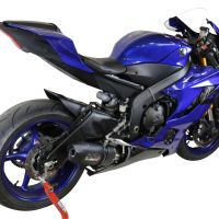 Escape compatible con Yamaha Yzf R6 2017-2025, Furore Evo4 Nero, Escape legal, homologado, silenciador con db killer desmontable y tubo de conexión específico 
