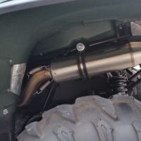 Escape compatible con Yamaha Grizzly 550 2007-2024, Deeptone Atv, Escape legal, homologado, silenciador con db killer desmontable y tubo de conexión específico 
