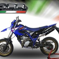 Escape compatible con Yamaha Wr 125 R 2009-2011, Furore Nero, Escape legal, homologado, silenciador con db killer desmontable y tubo de conexión específico 