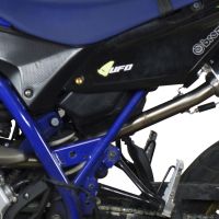 Escape compatible con Yamaha Wr 125 R 2009-2011, Furore Nero, Escape legal, homologado, silenciador con db killer desmontable y tubo de conexión específico 