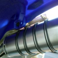 Escape compatible con Yamaha YZ 450 F 2003-2005, Satinox , Escape legal, homologado, silenciador con db killer desmontable y tubo de conexión específico 
