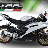 Escape compatible con Yamaha Yzf R6 2006-2020, Albus Ceramic, Escape legal, homologado, silenciador con db killer desmontable y tubo de conexión específico 