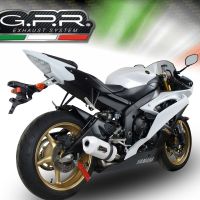 Escape compatible con Yamaha Yzf R6 2006-2020, Albus Ceramic, Escape legal, homologado, silenciador con db killer desmontable y tubo de conexión específico 