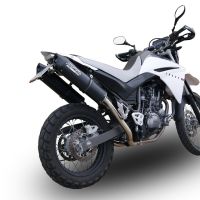 Escape compatible con Yamaha Xt 660 X-R 2004-2014, Furore Nero, Par de terminales de escape homologados, con db killer extraíbles y tubos de conexión específicos 