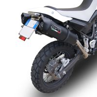 Escape compatible con Yamaha Xt 660 X-R 2004-2014, Furore Nero, Par de terminales de escape homologados, con db killer extraíbles y tubos de conexión específicos 