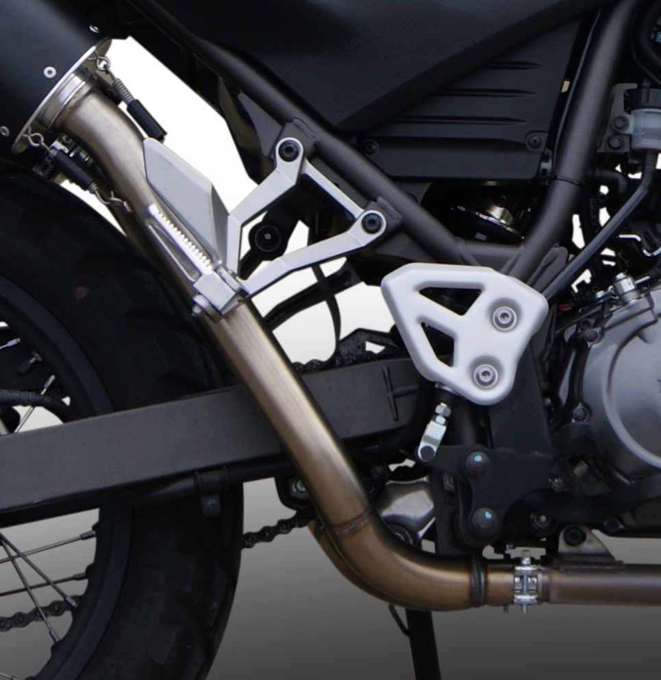 Escape compatible con Yamaha Xt 660 X-R 2004-2014, Furore Nero, Par de terminales de escape homologados, con db killer extraíbles y tubos de conexión específicos 