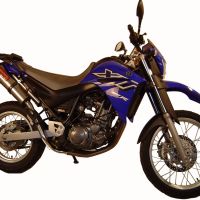 GPR escape compatible con Yamaha Xt 660 X-R  2004-2014, Trioval, Par de terminales de escape homologados, con db killer extraíble, catalizadores y tubo de conexión específico 