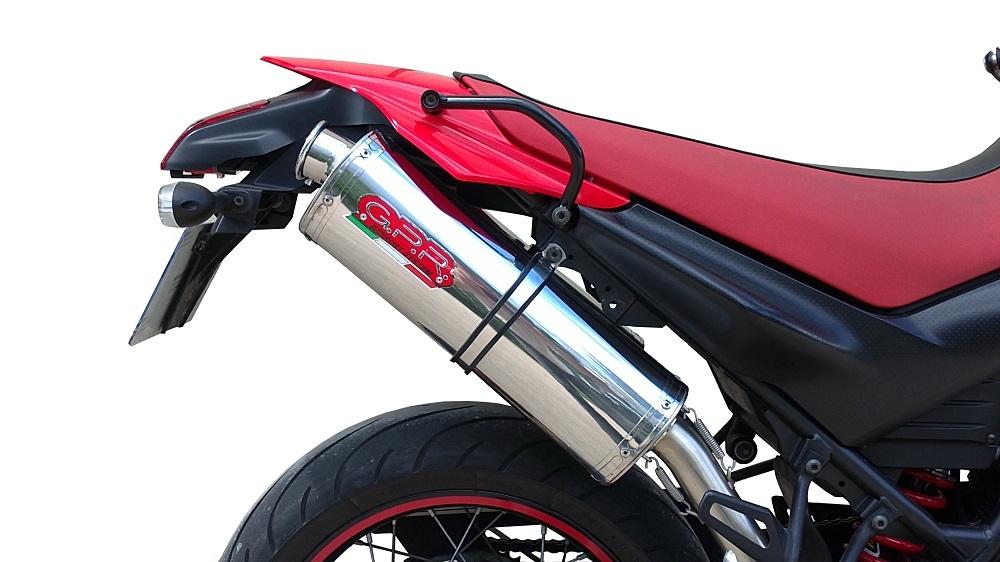 Escape compatible con Yamaha Xt 660 X-R 2004-2014, Trioval, Par de terminales de escape homologados, con db killer extraíbles y tubos de conexión específicos 
