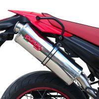 Escape compatible con Yamaha Xt 660 X-R 2004-2014, Trioval, Par de terminales de escape homologados, con db killer extraíbles y tubos de conexión específicos 