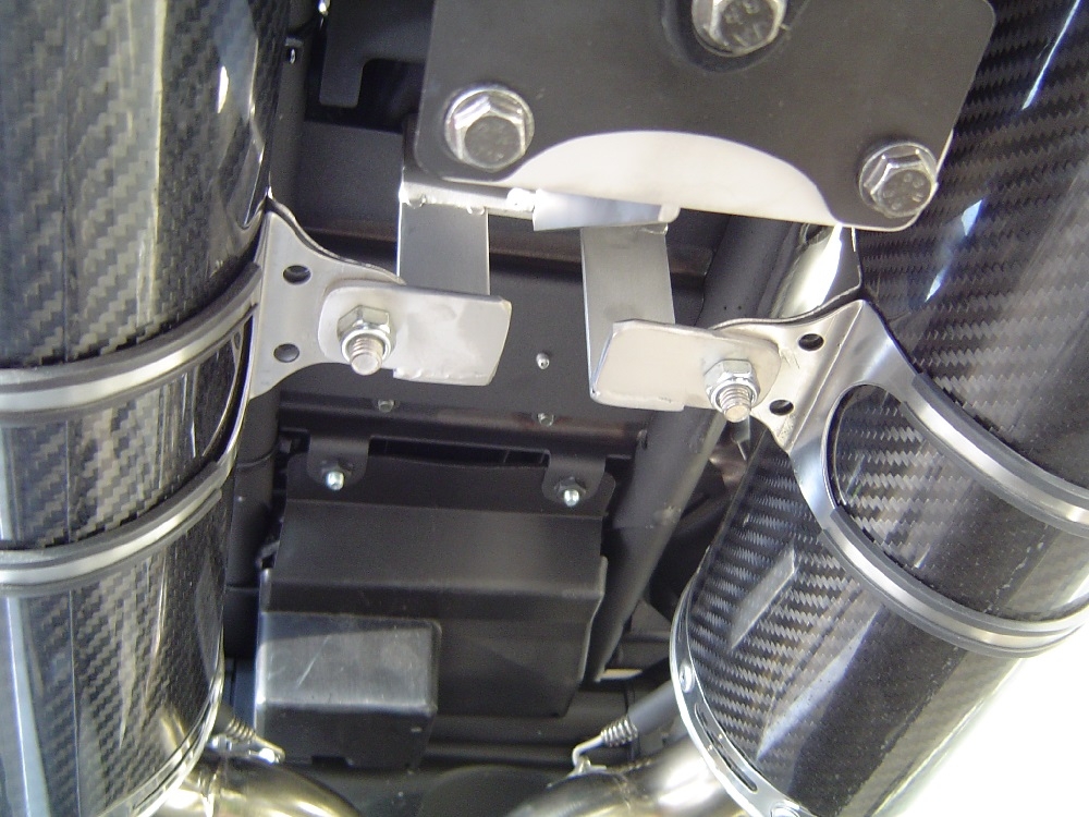 Escape compatible con Yamaha MT03 660 2006-2013, Albus Ceramic, Par de terminales de escape homologados, con db killer extraíbles y tubos de conexión específicos 