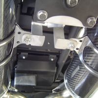 Escape compatible con Yamaha MT03 660 2006-2013, Albus Ceramic, Par de terminales de escape homologados, con db killer extraíbles y tubos de conexión específicos 