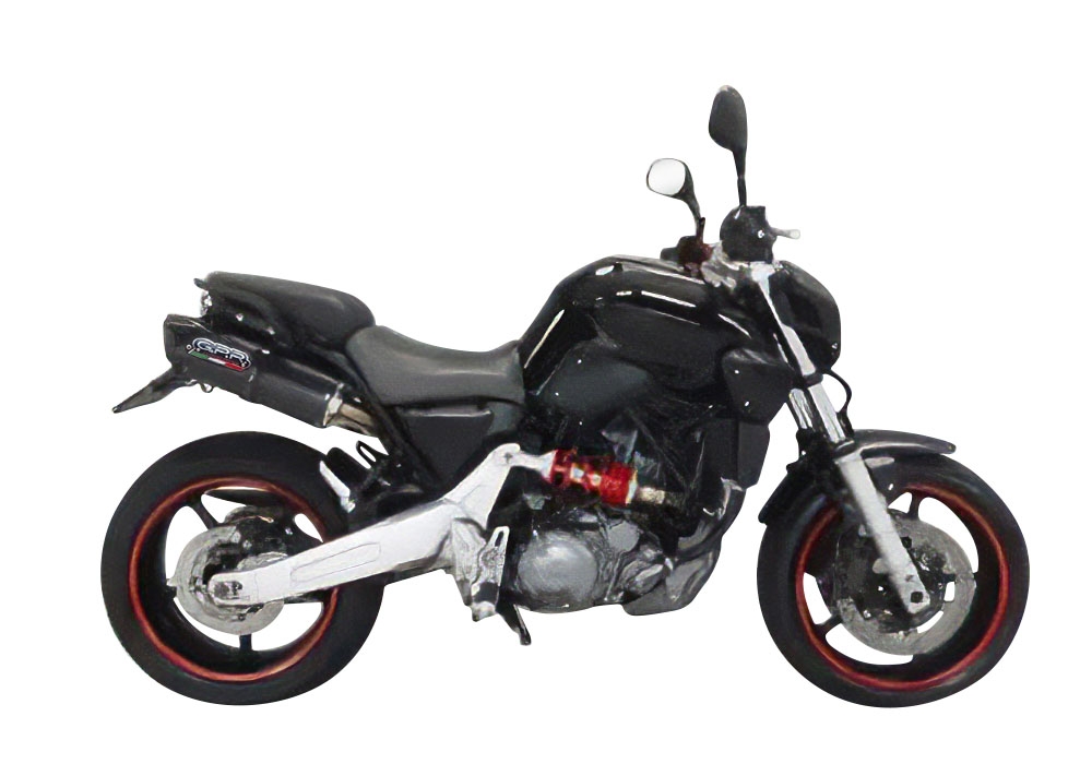 GPR escape compatible con  Yamaha MT03 660 2006-2013, Furore Nero, Par de terminales de escape homologados, con db killer extraíble, catalizadores y tubo de conexión específico 