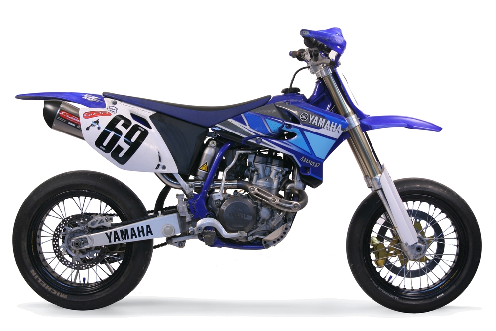 Escape compatible con Yamaha YZ 450 F 2007-2009, Gpe Ann. titanium, Escape legal, homologado, silenciador con db killer desmontable y tubo de conexión específico 