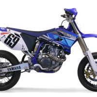 Escape compatible con Yamaha YZ 450 F 2007-2009, Gpe Ann. titanium, Escape legal, homologado, silenciador con db killer desmontable y tubo de conexión específico 