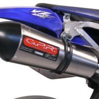 Escape compatible con Yamaha YZ 450 F 2007-2009, Gpe Ann. titanium, Escape legal, homologado, silenciador con db killer desmontable y tubo de conexión específico 