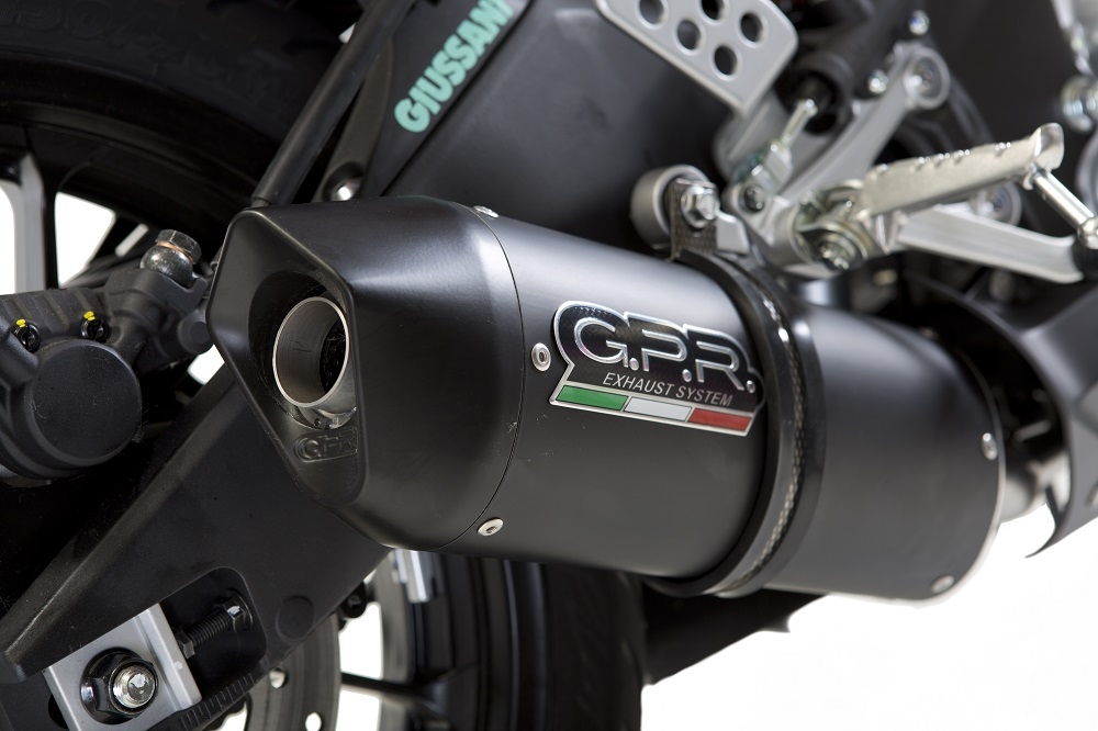 Escape compatible con Yamaha Yzf-R 125 2017-2018, Furore Evo4 Nero, Escape completo, no legal para países de la UE, con db killer extraíble 