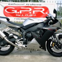 Escape compatible con Yamaha Yzf 1000 R1 2002-2003, Trioval, Escape legal, homologado, silenciador con db killer desmontable y tubo de conexión específico 