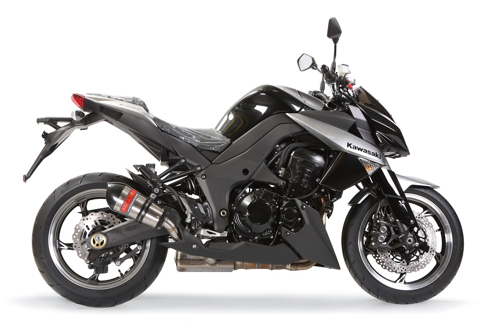 Escape compatible con Kawasaki Z 1000 Sx 2017-2020, GP Evo4 Titanium, Par de terminales de escape homologados, con db killer extraíbles y tubos de conexión específicos 