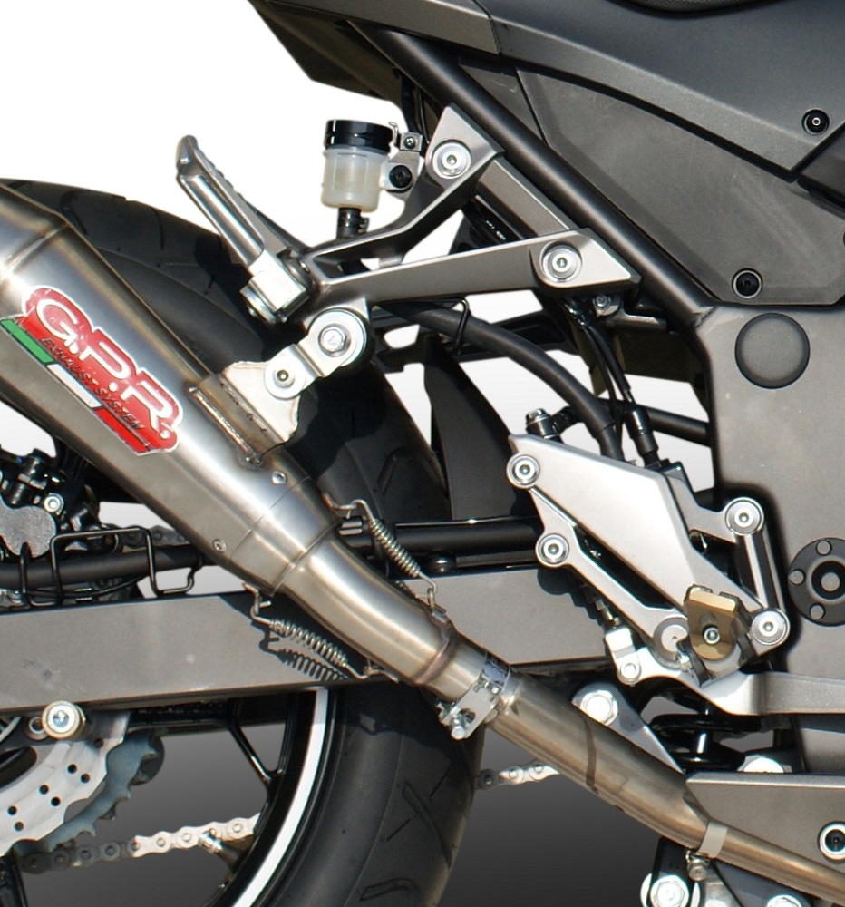 Escape compatible con Kawasaki Z 300 2014-2017, Powercone Evo, Escape legal, homologado, silenciador con db killer desmontable y tubo de conexión específico 