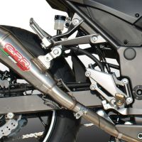Escape compatible con Kawasaki Z 300 2014-2017, Powercone Evo, Escape legal, homologado, silenciador con db killer desmontable y tubo de conexión específico 