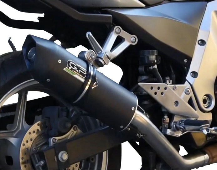 Escape compatible con Kawasaki Z 750 - R 2007-2014, Furore Nero, Escape legal, homologado, silenciador con db killer desmontable y tubo de conexión específico 