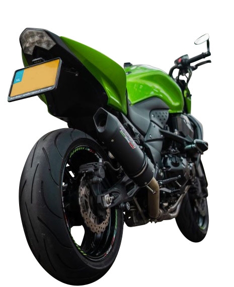 Escape compatible con Kawasaki Z 750 - S 2004-2006, Furore Nero, Escape legal, homologado, silenciador con db killer desmontable y tubo de conexión específico 
