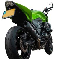 Escape compatible con Kawasaki Z 750 - S 2004-2006, Furore Nero, Escape legal, homologado, silenciador con db killer desmontable y tubo de conexión específico 