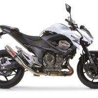 Escape compatible con Kawasaki Z 800 2009-2016, Deeptone Inox, Escape legal, homologado, silenciador con db killer desmontable y tubo de conexión específico 