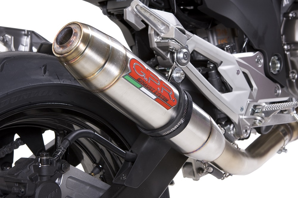 Escape compatible con Kawasaki Z 800 2009-2016, Deeptone Inox, Escape legal, homologado, silenciador con db killer desmontable y tubo de conexión específico 