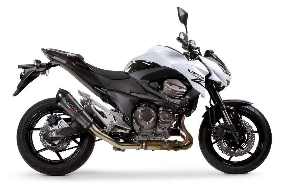 Escape compatible con Kawasaki Z 800 2009-2016, Gpe Ann. Poppy, Escape legal, homologado, silenciador con db killer desmontable y tubo de conexión específico 