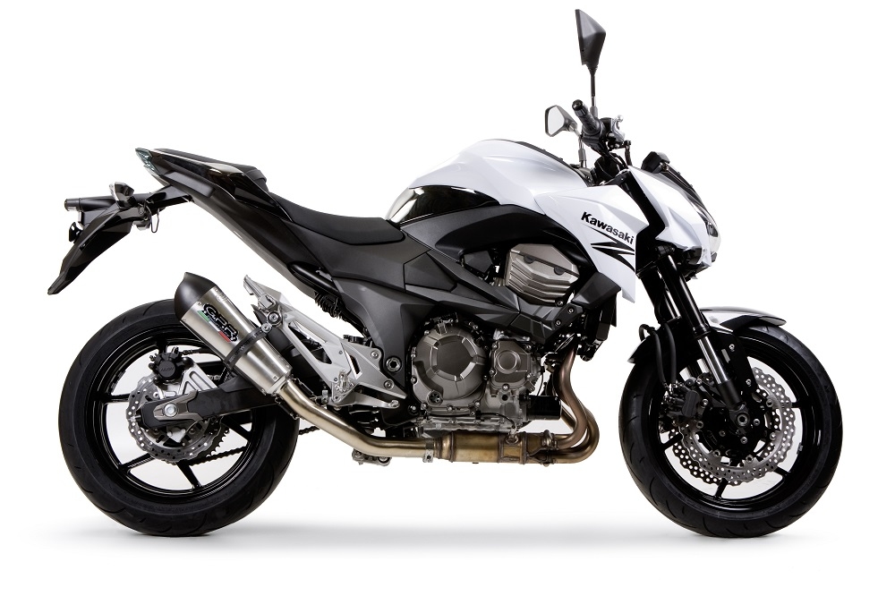 Escape compatible con Kawasaki Z 800 E 2009-2016, Gpe Ann. titanium, Escape legal, homologado, silenciador con db killer desmontable y tubo de conexión específico 