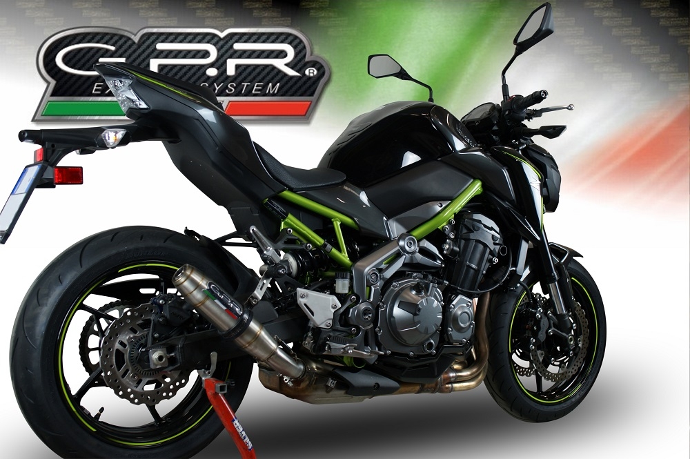 Escape compatible con Kawasaki Z 900 E 2017-2020, Deeptone Inox, Escape legal, homologado, silenciador con db killer desmontable y tubo de conexión específico 