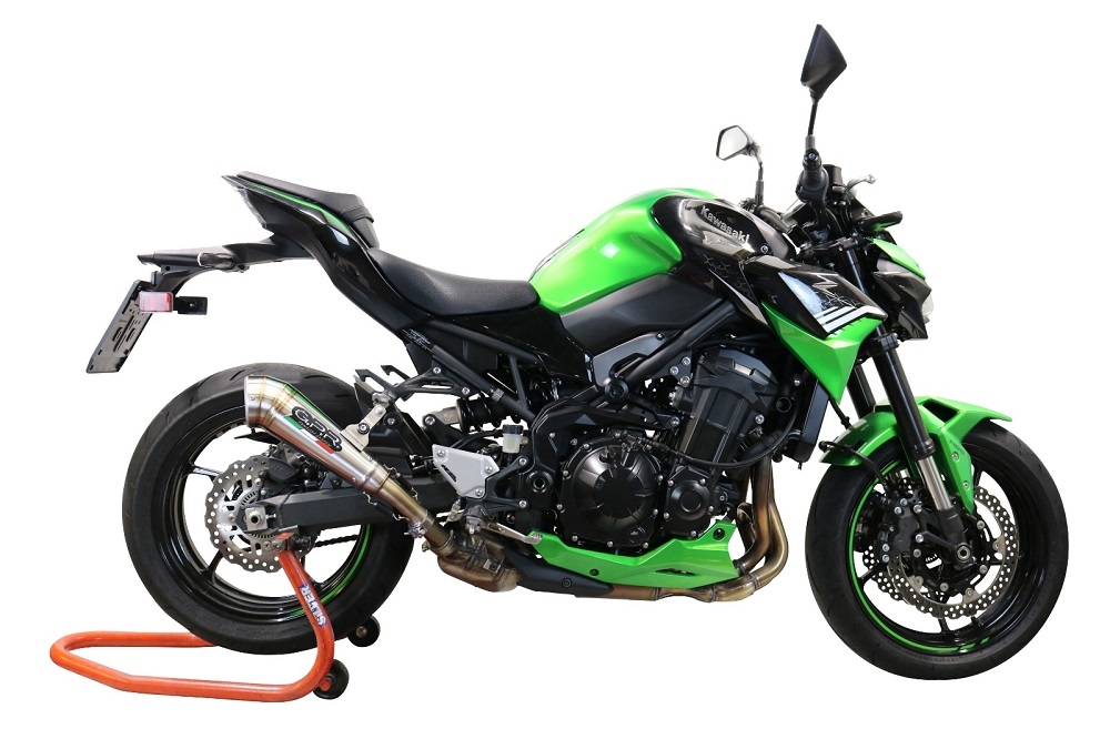 Escape compatible con Kawasaki Z 900 2020-2020, Powercone Evo, Escape legal, homologado, silenciador con db killer desmontable y tubo de conexión específico 