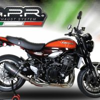 Escape compatible con Kawasaki Z 900 RS 2021-2024, Furore Evo4 Nero, Escape legal, homologado, silenciador con db killer desmontable y tubo de conexión específico 