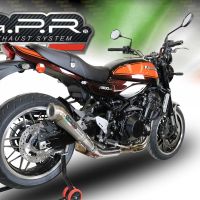 Escape compatible con Kawasaki Z 900 RS 2021-2024, Powercone Evo, Escape legal, homologado, silenciador con db killer desmontable y tubo de conexión específico 