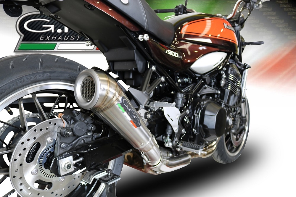 Escape compatible con Kawasaki Z 900 RS 2021-2024, Powercone Evo, Escape legal, homologado, silenciador con db killer desmontable y tubo de conexión específico 