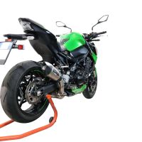 Escape compatible con Kawasaki Z 900 E 2017-2020, Gpe Ann. titanium, Escape legal, homologado, silenciador con db killer desmontable y tubo de conexión específico 