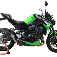 Escape compatible con Kawasaki Z 900 2020-2020, M3 Black Titanium, Escape legal, homologado, silenciador con db killer desmontable y tubo de conexión específico 