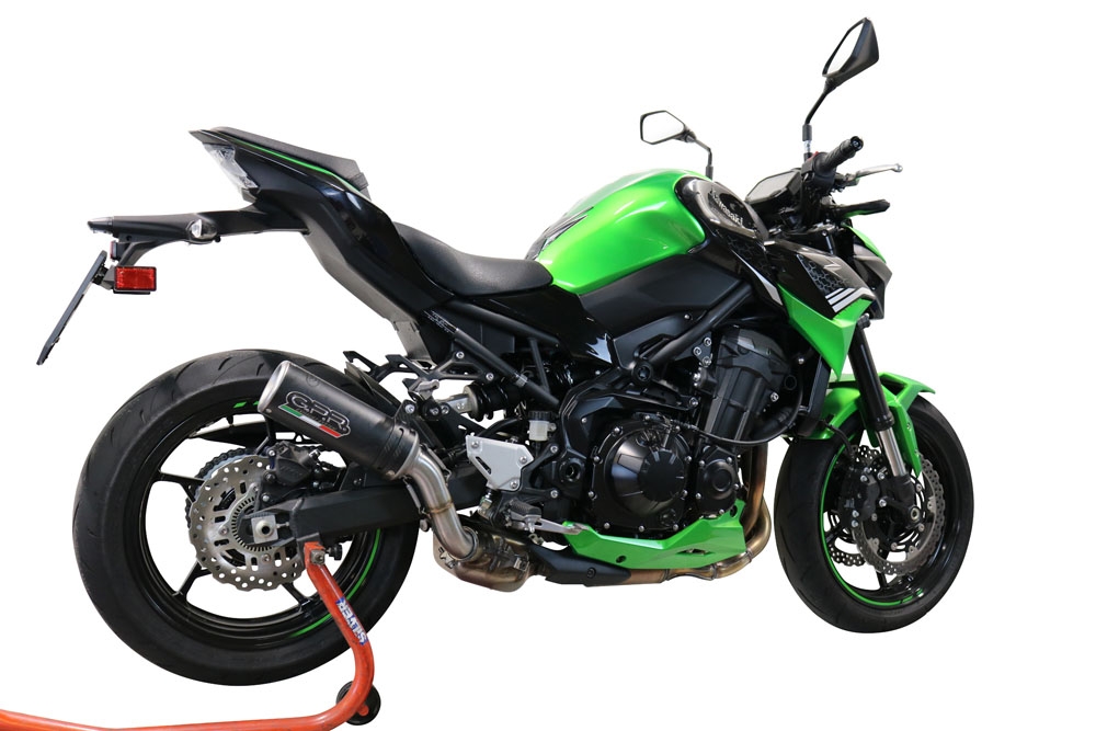 Escape compatible con Kawasaki Z 900 2020-2020, M3 Black Titanium, Escape legal, homologado, silenciador con db killer desmontable y tubo de conexión específico 