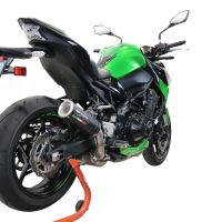 Escape compatible con Kawasaki Z 900 2020-2020, M3 Black Titanium, Escape legal, homologado, silenciador con db killer desmontable y tubo de conexión específico 