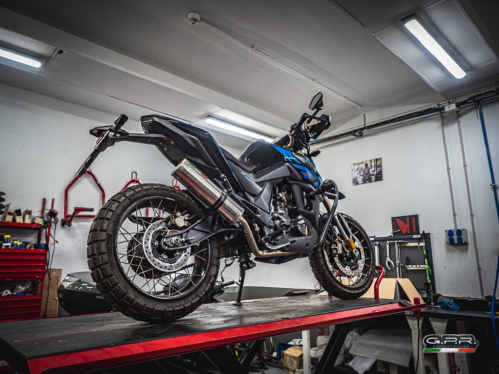 GPR escape compatible con  Zontes Zt 125 G1 - U - U1 - Z2 2020-2024, M3 Inox , Escape completo homologado y legal,con catalizador incluido db killer extraíble 