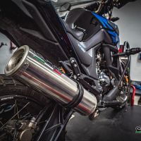 GPR escape compatible con  Zontes Zt 125 G1 - U - U1 - Z2 2020-2024, M3 Inox , Escape completo homologado y legal,con catalizador incluido db killer extraíble 