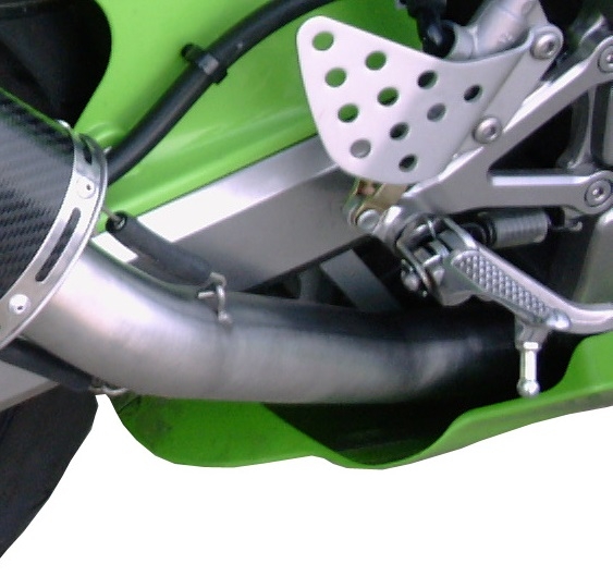 Escape compatible con Kawasaki Zx-6R 636 2003-2004, Furore Poppy, Escape legal, homologado, silenciador con db killer desmontable y tubo de conexión específico 