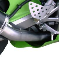 Escape compatible con Kawasaki Zx-6R 636 2003-2004, Furore Poppy, Escape legal, homologado, silenciador con db killer desmontable y tubo de conexión específico 