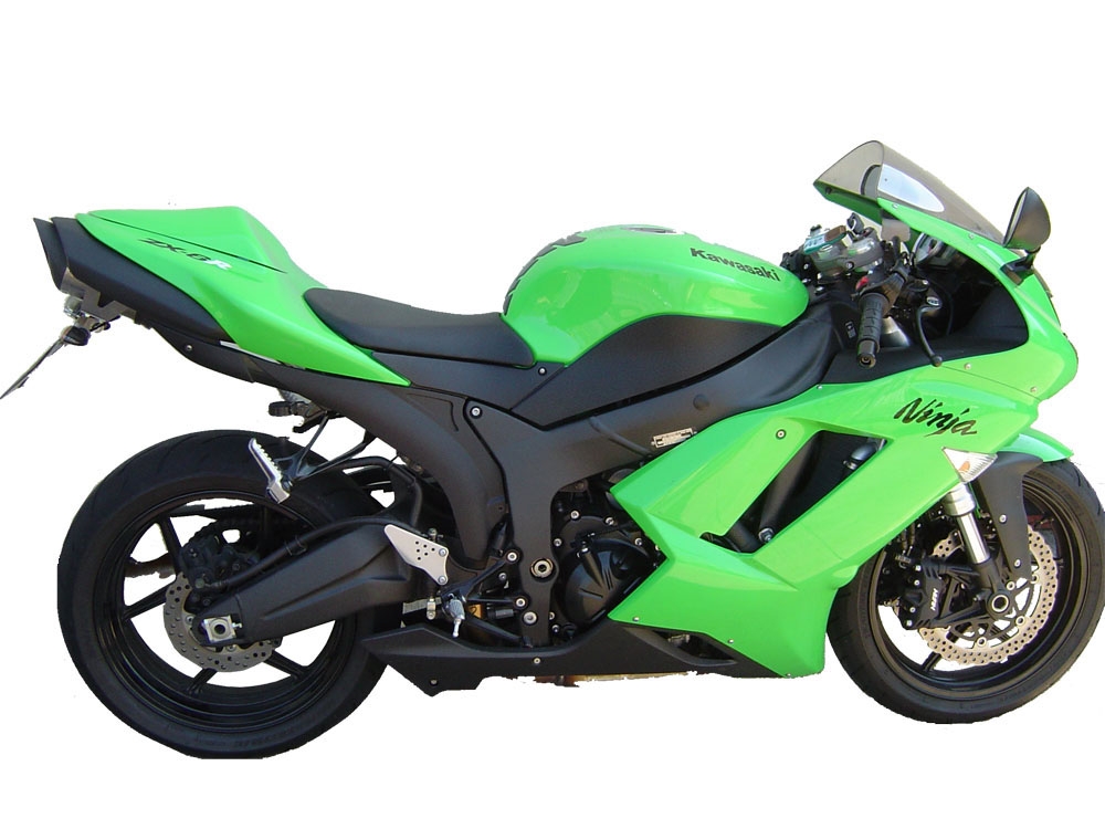 Escape compatible con Kawasaki Zx-6R 2005-2006, Tiburon Titanium, Escape legal, homologado, silenciador con db killer desmontable y tubo de conexión específico 
